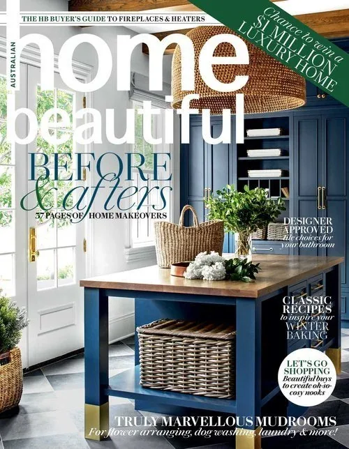 Home Beautiful July 2023 cover featuring STUDIO BELLE