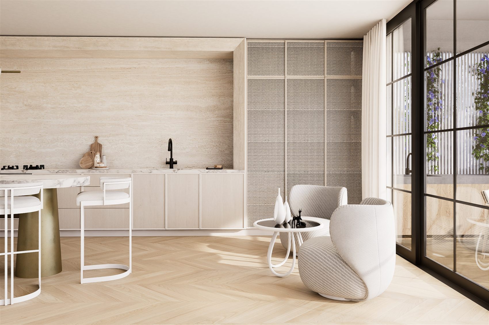 Bellevue Hill — sunlit bar and breakfast nook by STUDIO BELLE