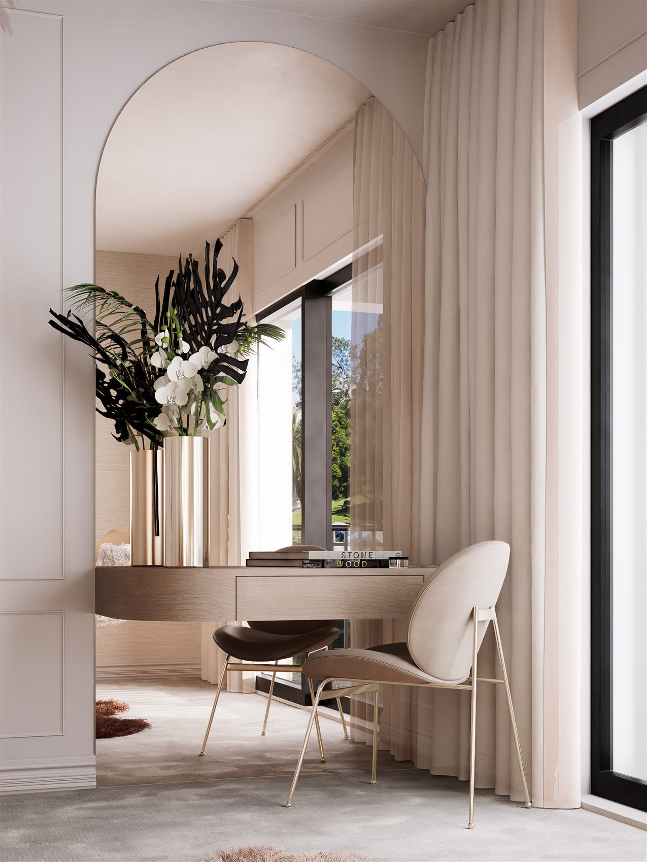 Greenwich — dressing nook and vanity by STUDIO BELLE