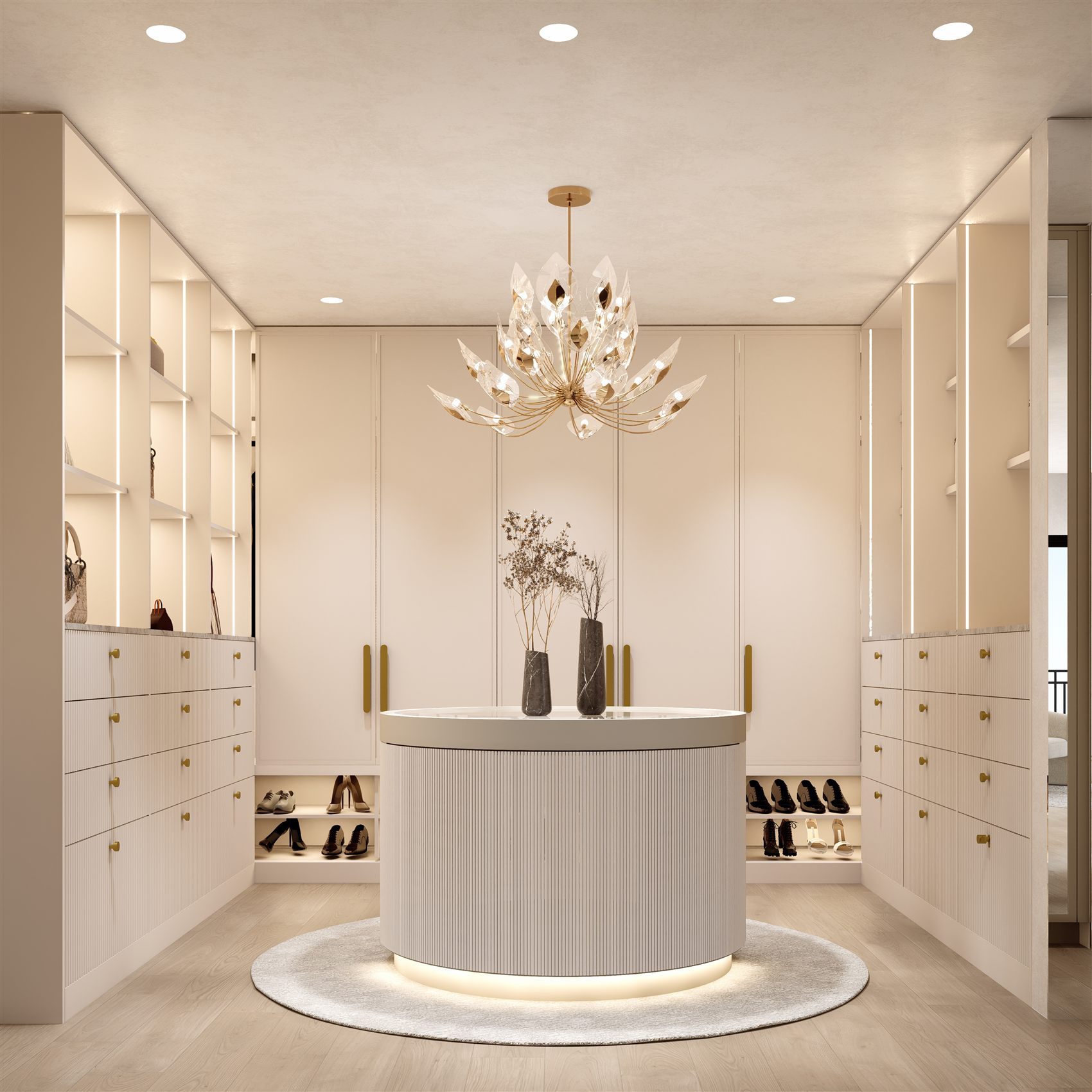 Greenwich — circular walk-in robe by STUDIO BELLE